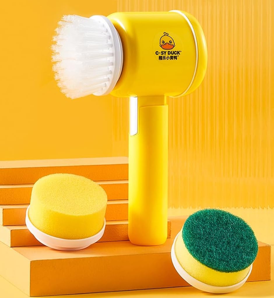 Serplex Electric Cleaning Brush USB Rechargeable Scrubber Brush with 2 Adjustable Speeds Kitchen Cleaning Brush Folding Handle Design Electric Cleaning Brush with 3 Brush Heads Serplex Electric Cleaning Brush USB Rechargeable Scrubber Brush with 2 Adjustable Speeds Kitchen Cleaning Brush Folding Handle Design Electric Cleaning Brush with 3 Brush Heads